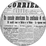 Prima pagina Corriere della Sera del 3/01/1916