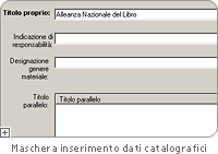 Maschera inserimento dati progetto