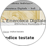 Screen capture dell'home page de L'Emeroteca Digitale della BNB